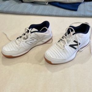 New Balance Court Shoes. Like new. Worn once. Classic look, gum soles